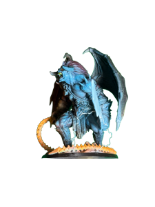 Un balor avec un fouet de flammes et une épée de foudre