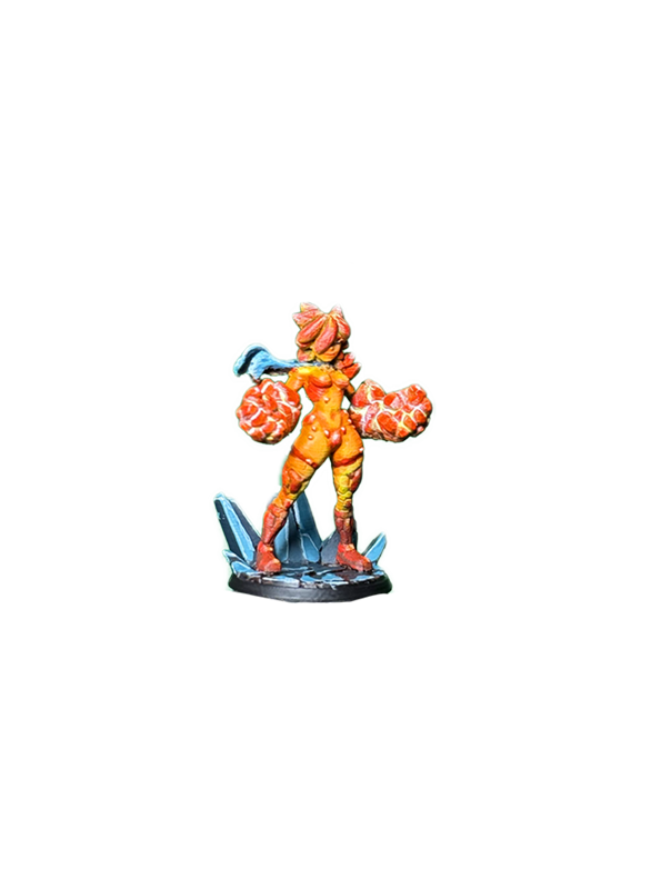 Tephra the Magma Elemental par Twin Goddess Miniatures