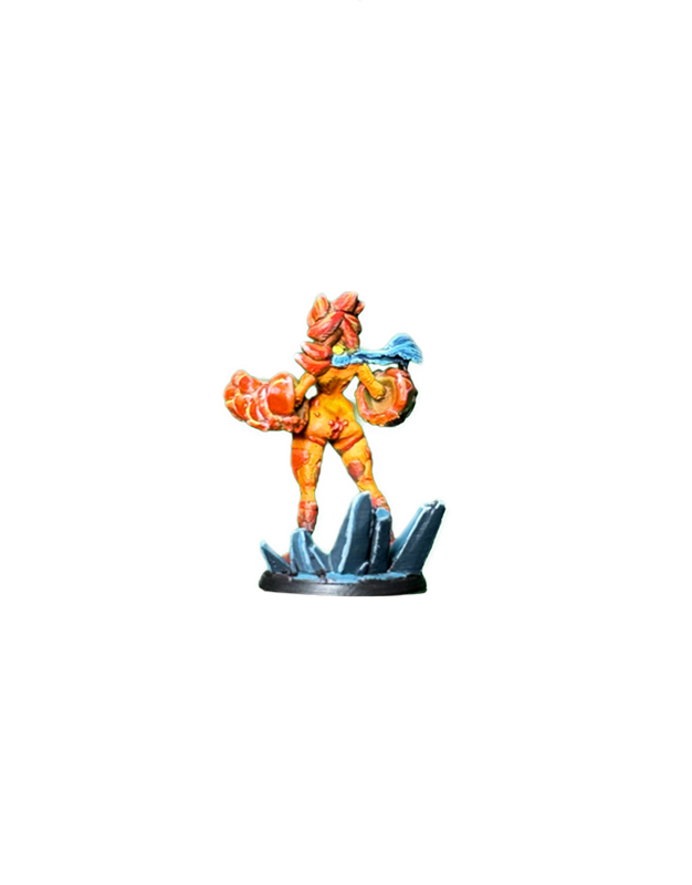 Tephra the Magma Elemental par Twin Goddess Miniatures (dos)