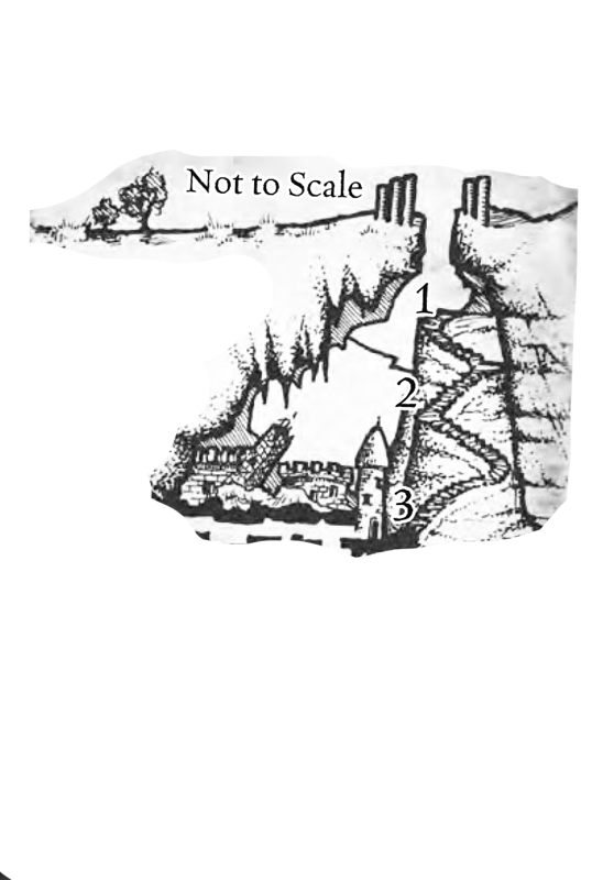 Illustration de la descente vers la Citadelle.