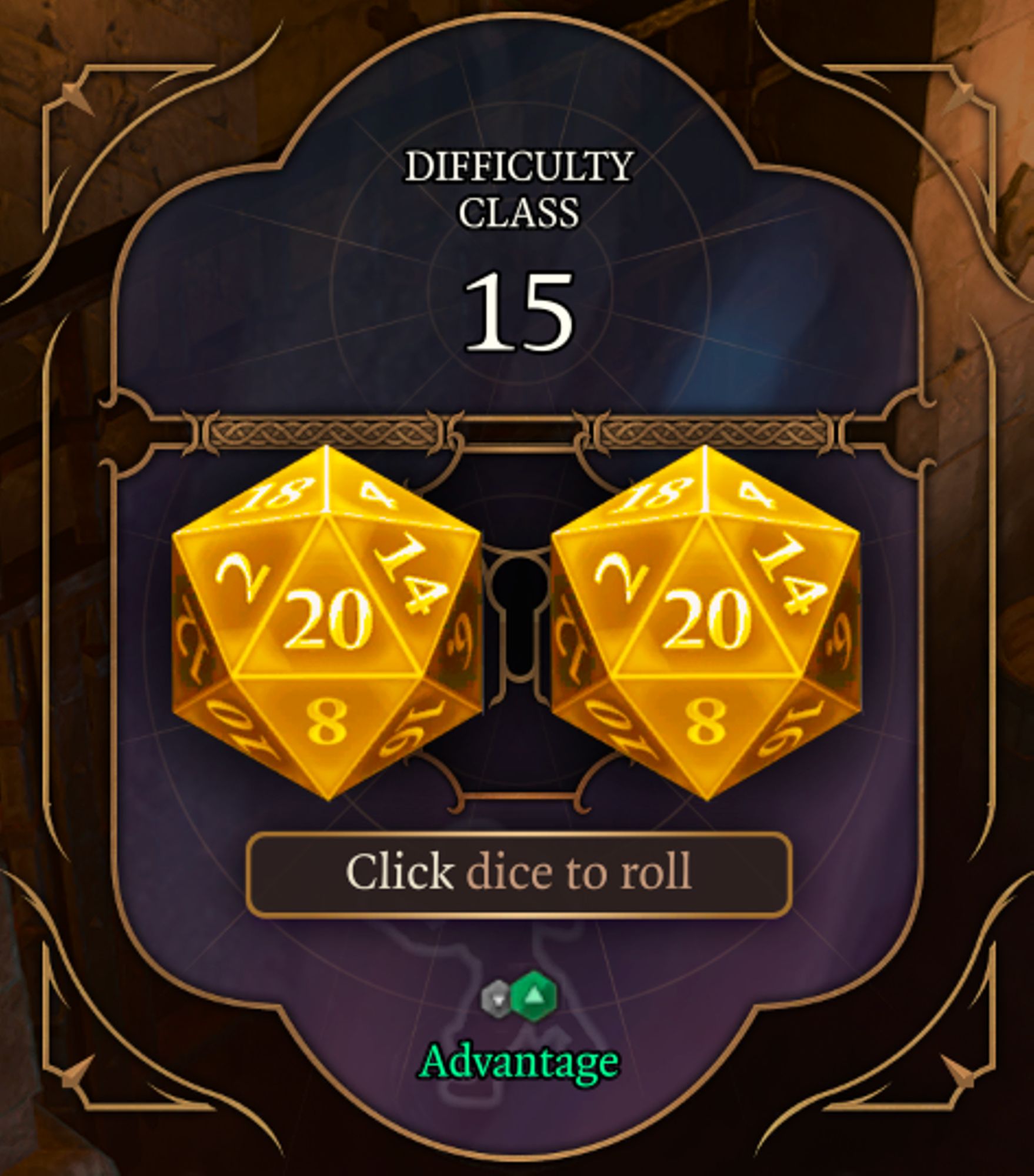 Jet de dé dans Baldur's Gate 3