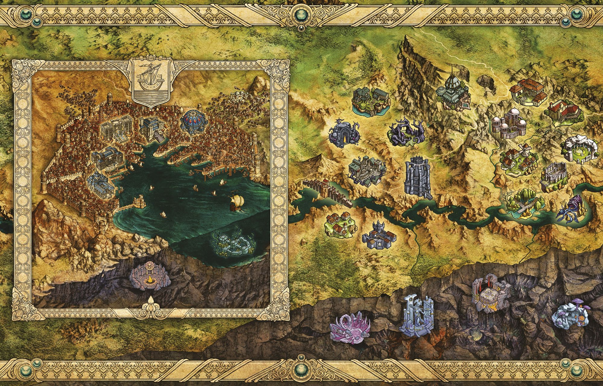 Carte de Baldur's Gate 3, Larian Studios. Cliquez pour agrandir.